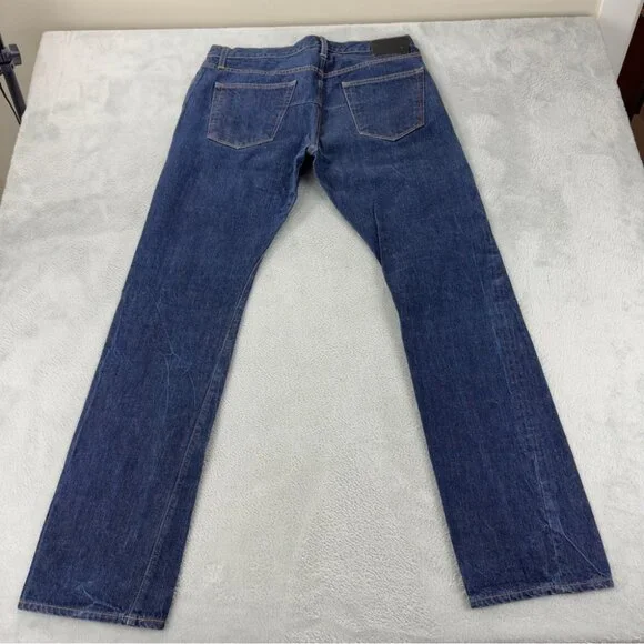 Wings + Horns Men Size 36x34 Cone Mills Selvedge Raw Denim